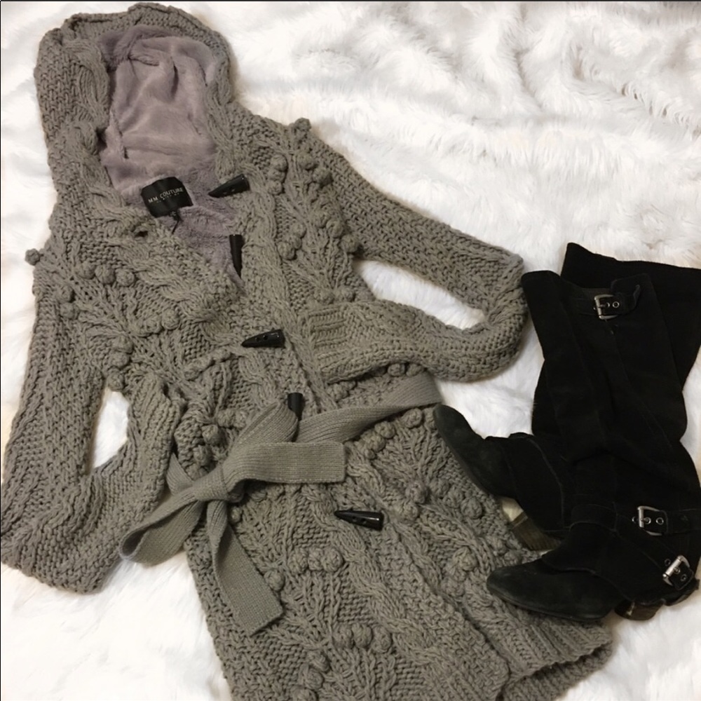 Fur lined sweater